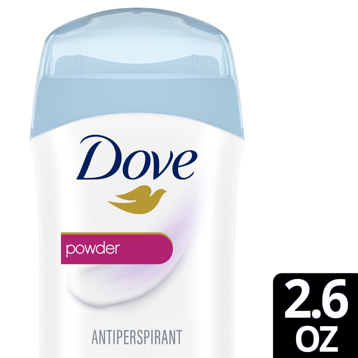 Dove Invisible Solid Antiperspirant Deodorant Stick for Women, Powder For 48Hours Underarm Sweat & Odor Protection, 2.6 oz