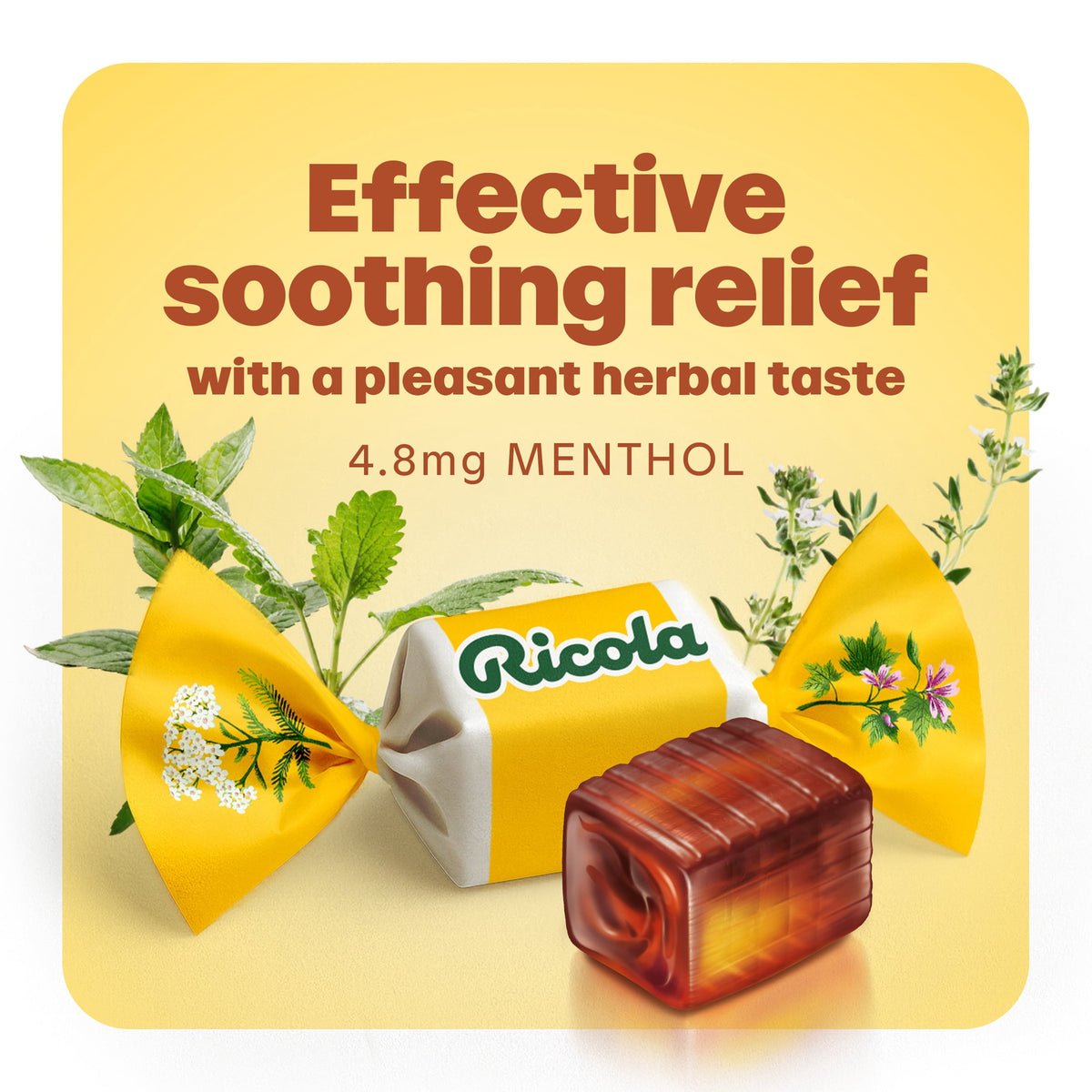 Ricola Original Herb Soothing Cough Drops for Sore Throat and Cough Relief, 21 Count