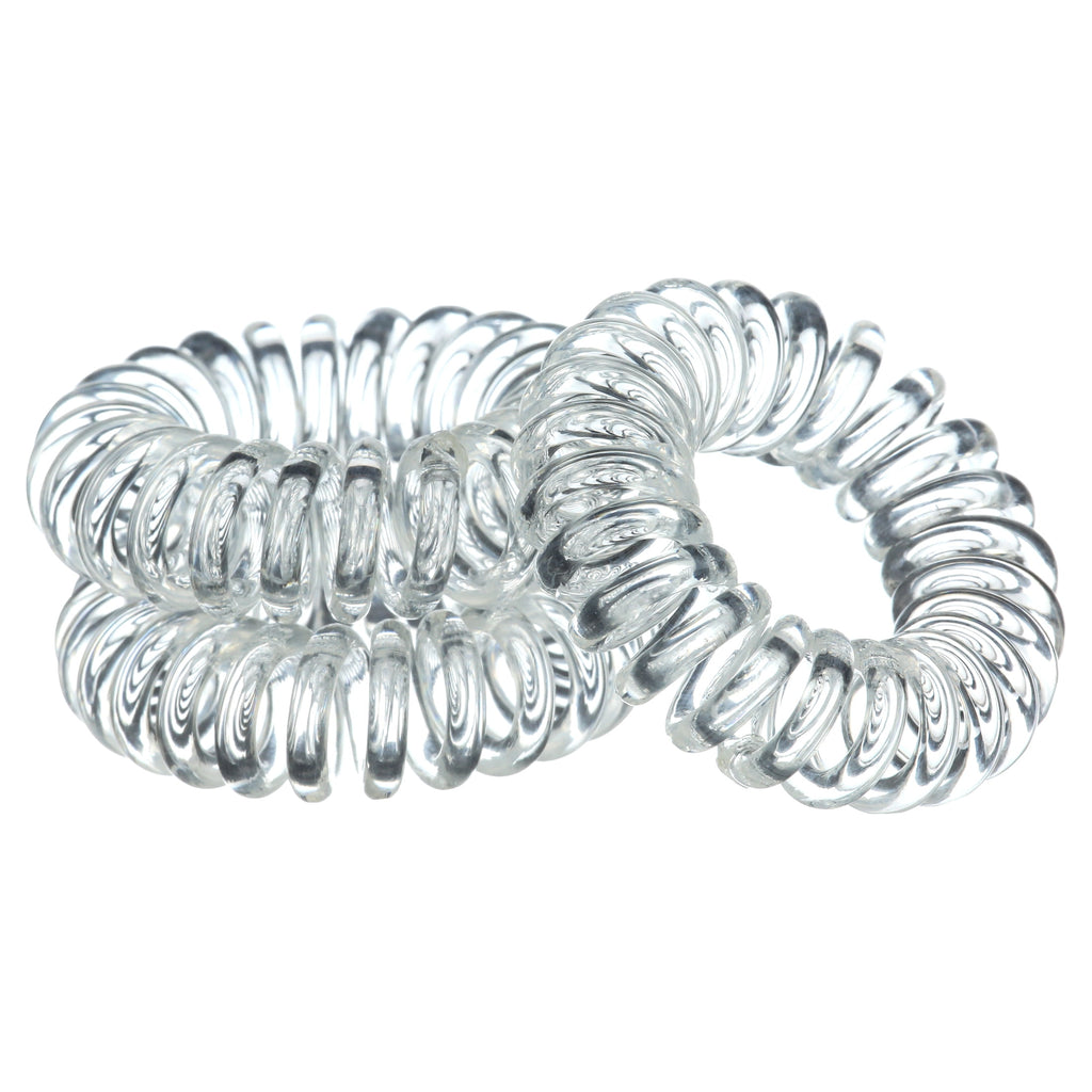 Goody Dentless Jelly Band Mini Coils, Ponytail Hair Accessories, Assorted Colors, 10 Ct
