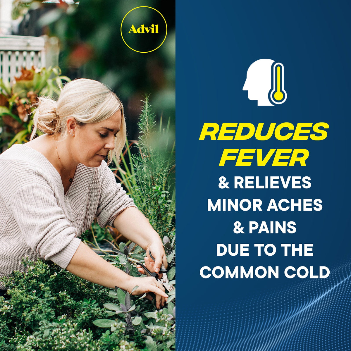 Advil Pain Reliever and Fever Reducer Coated Caplets, Ibuprofen 200Mg Pain Relief, 100 Count