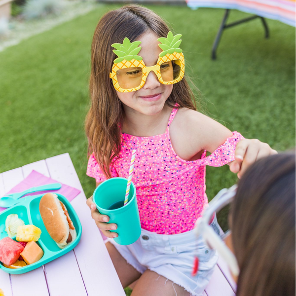 Re-Play Divided Plate 3 pack for Kids - Assorted Colors
