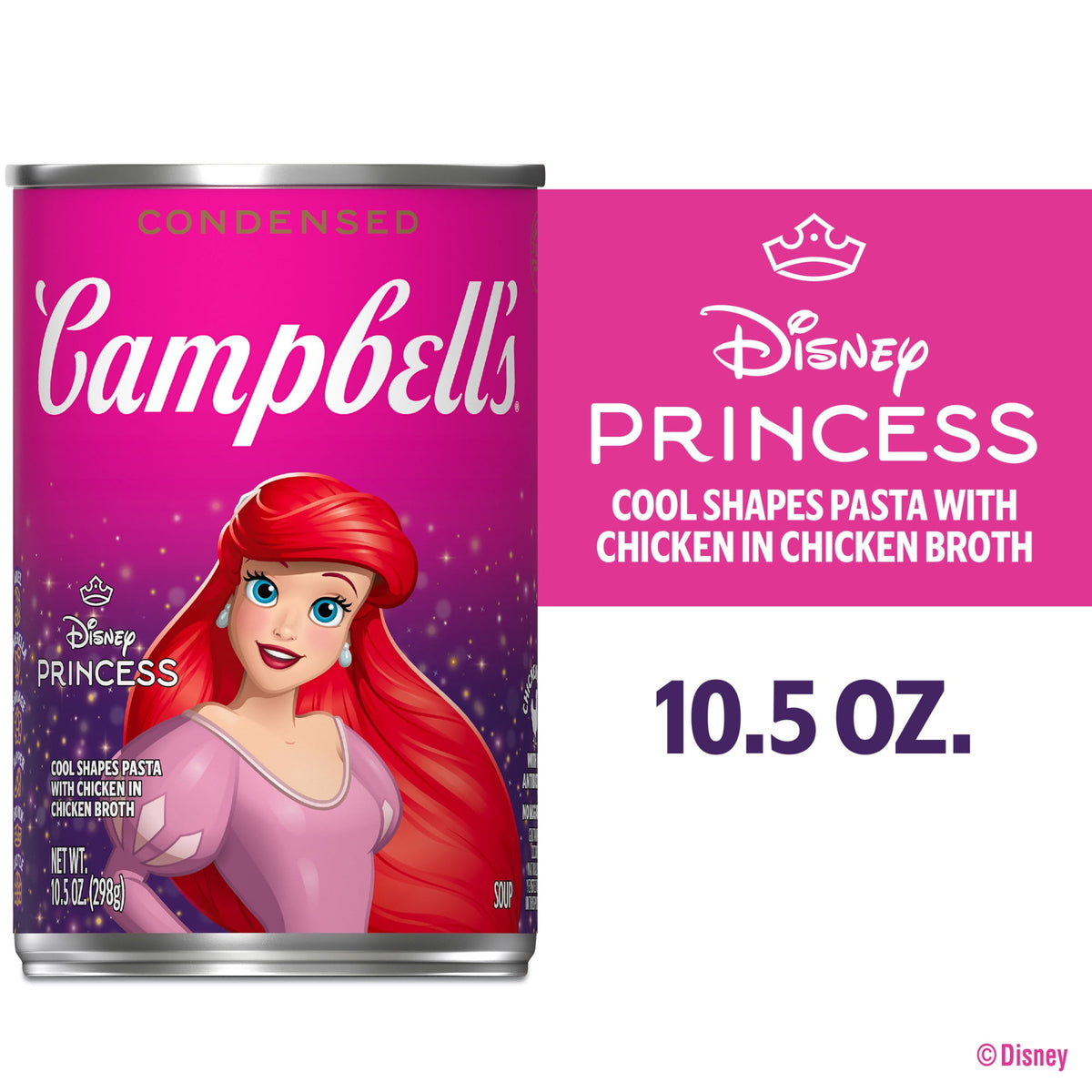 Campbell’s Condensed Kids Soup Disney Princess Cool Shapes Pasta, 10.5 oz
