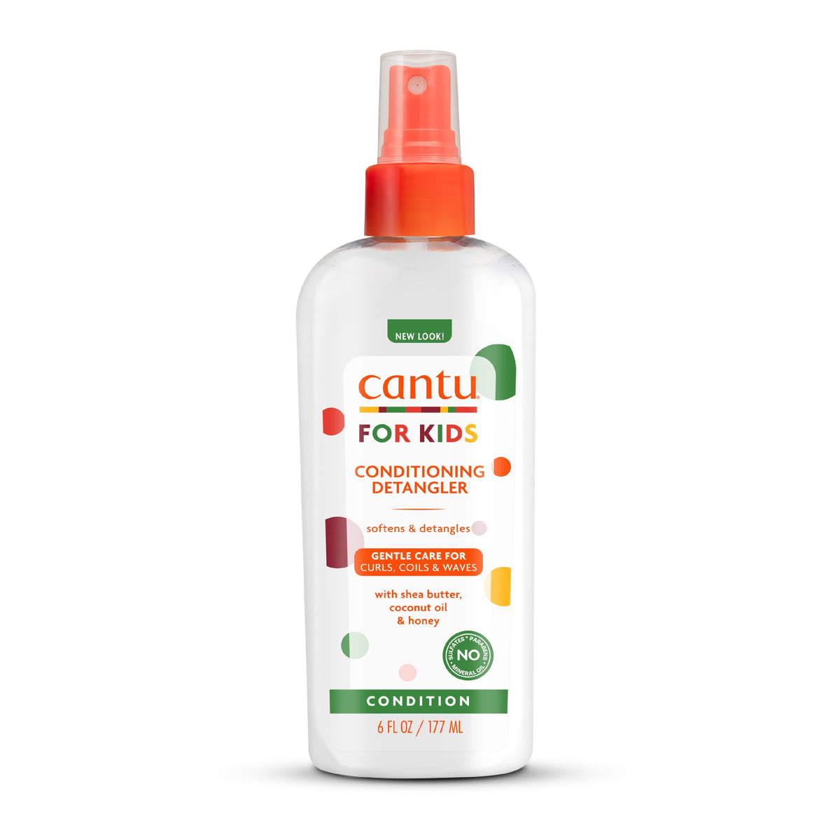 Cantu Kids Conditioning Detangling Spray with Shea Butter, Coconut Oil & Honey, 6 fl oz