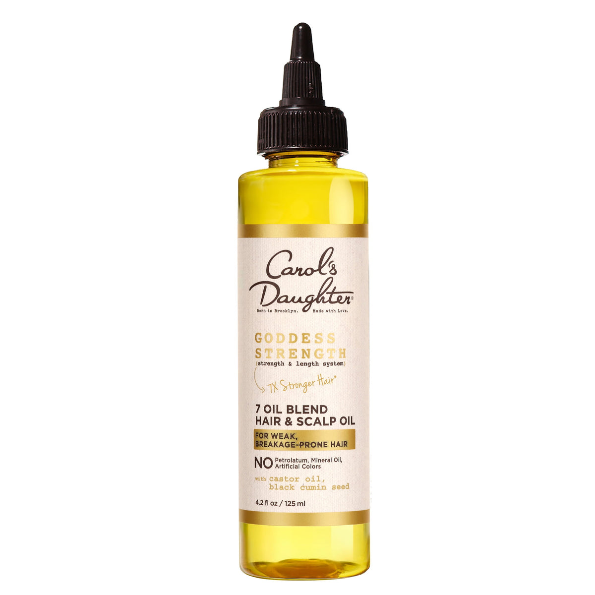 Carol's Daughter Goddess Strength Castor Hair Oil for with All Hair Types, 4.2 fl oz