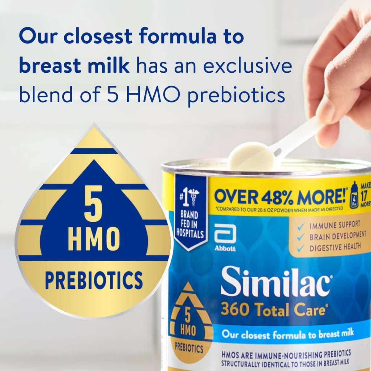 Similac 360 Total Care Infant Formula Powder, 30.8 oz Value Can