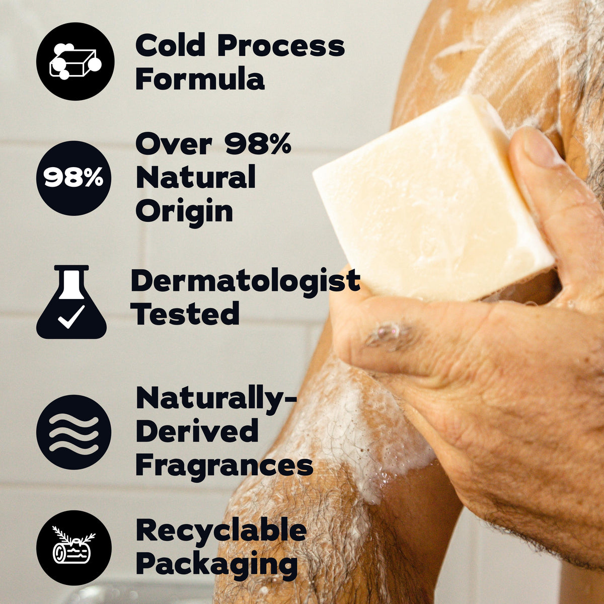 Dr. Squatch Men's Soap, Natural Bar Soap for Men, Birchwood Breeze, 5 oz