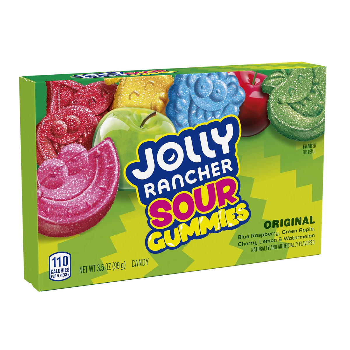 Jolly Rancher Sour Gummies Assorted Fruit Flavored Candy, Movie Theater Box Candy 3.5 oz