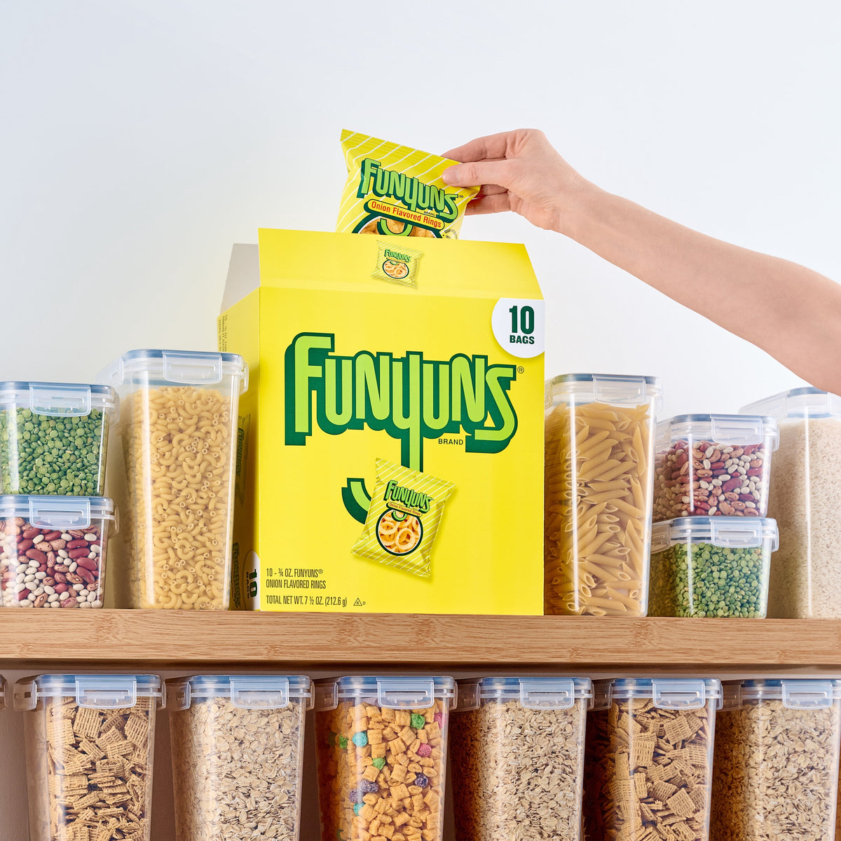 Funyuns Onion Ring Flavored Snack Chips, 10 Count Multipack