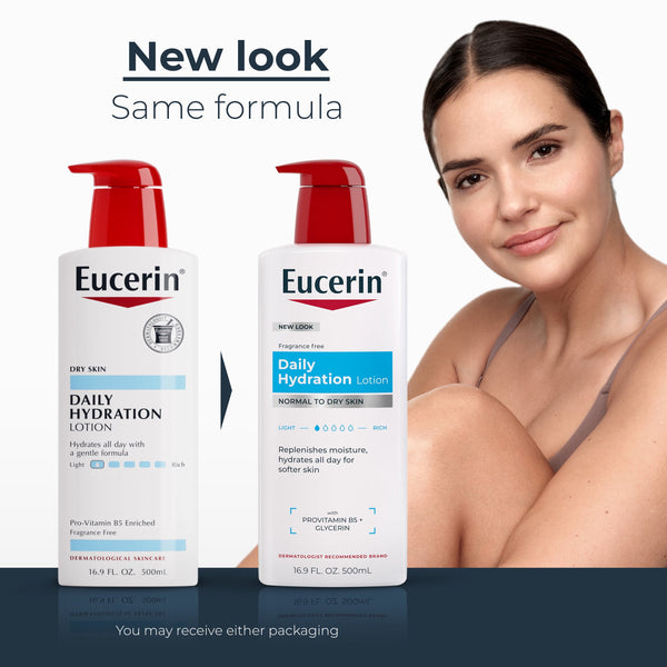Eucerin Daily Hydration Lotion for Normal to Dry Skin, 16.9 fl oz