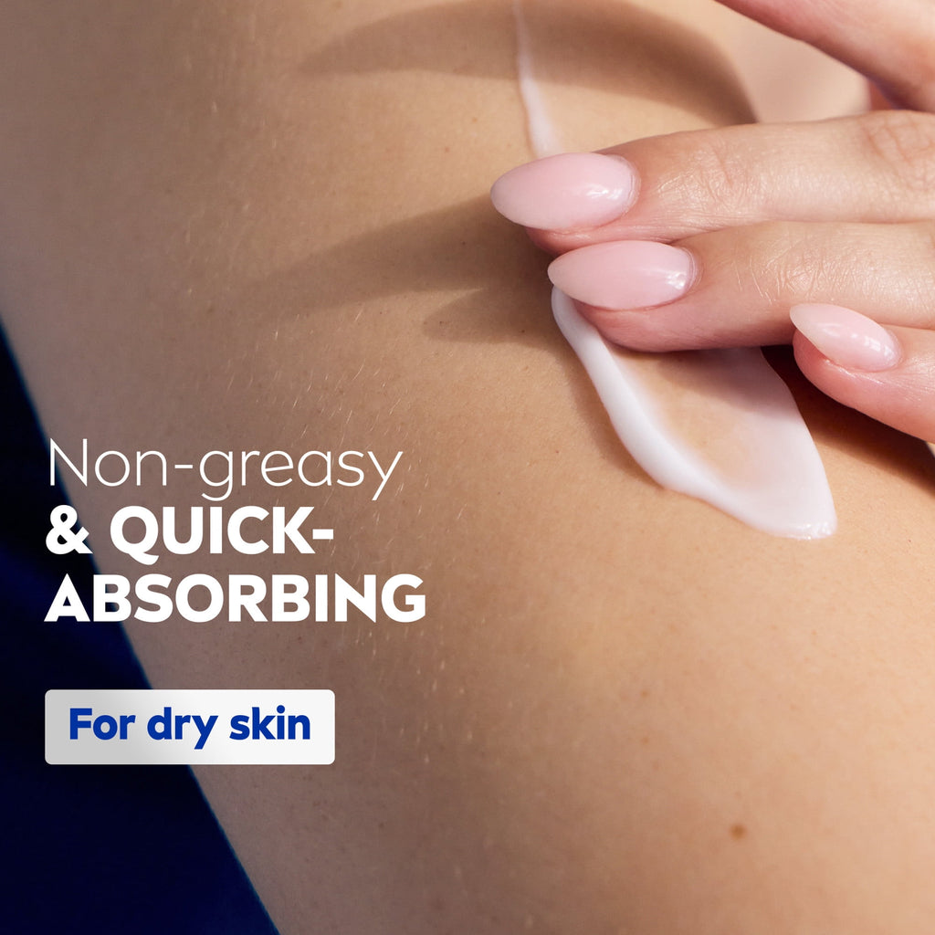NIVEA Shea Nourish Body Lotion for Dry Skin with Hyaluronic Acid and Shea Butter, 20 fl oz