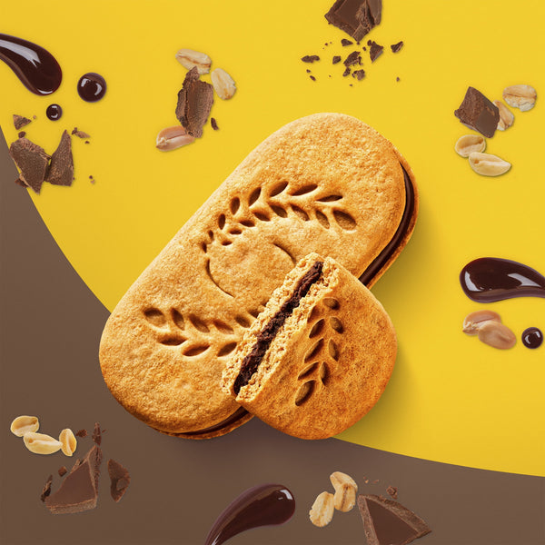 belVita Breakfast Bar Biscuit Sandwiches Dark Chocolate Creme, 5 Packs