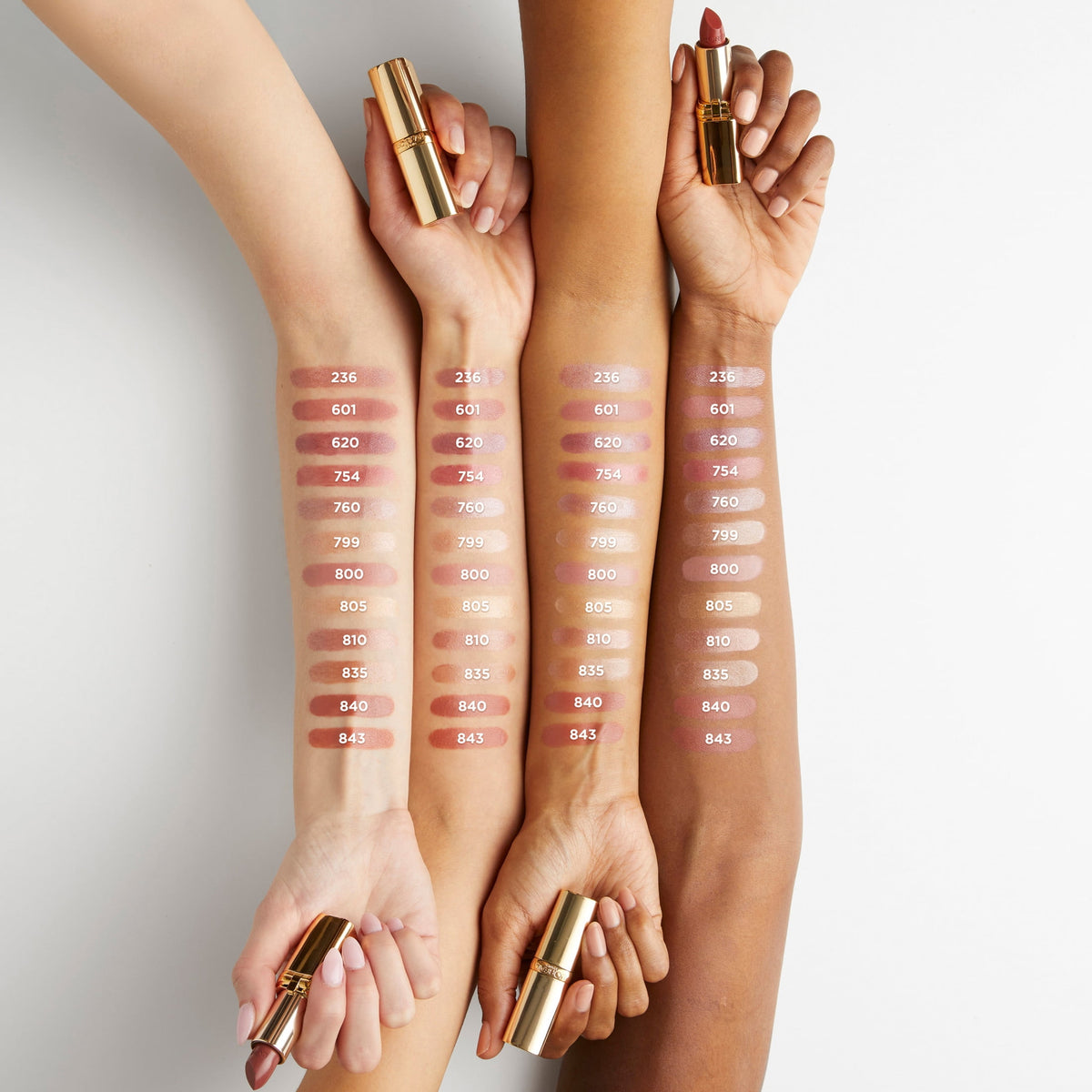 L'Oreal Paris Colour Riche Original Satin Lipstick for Moisturized Lips, 800 Fairest Nude