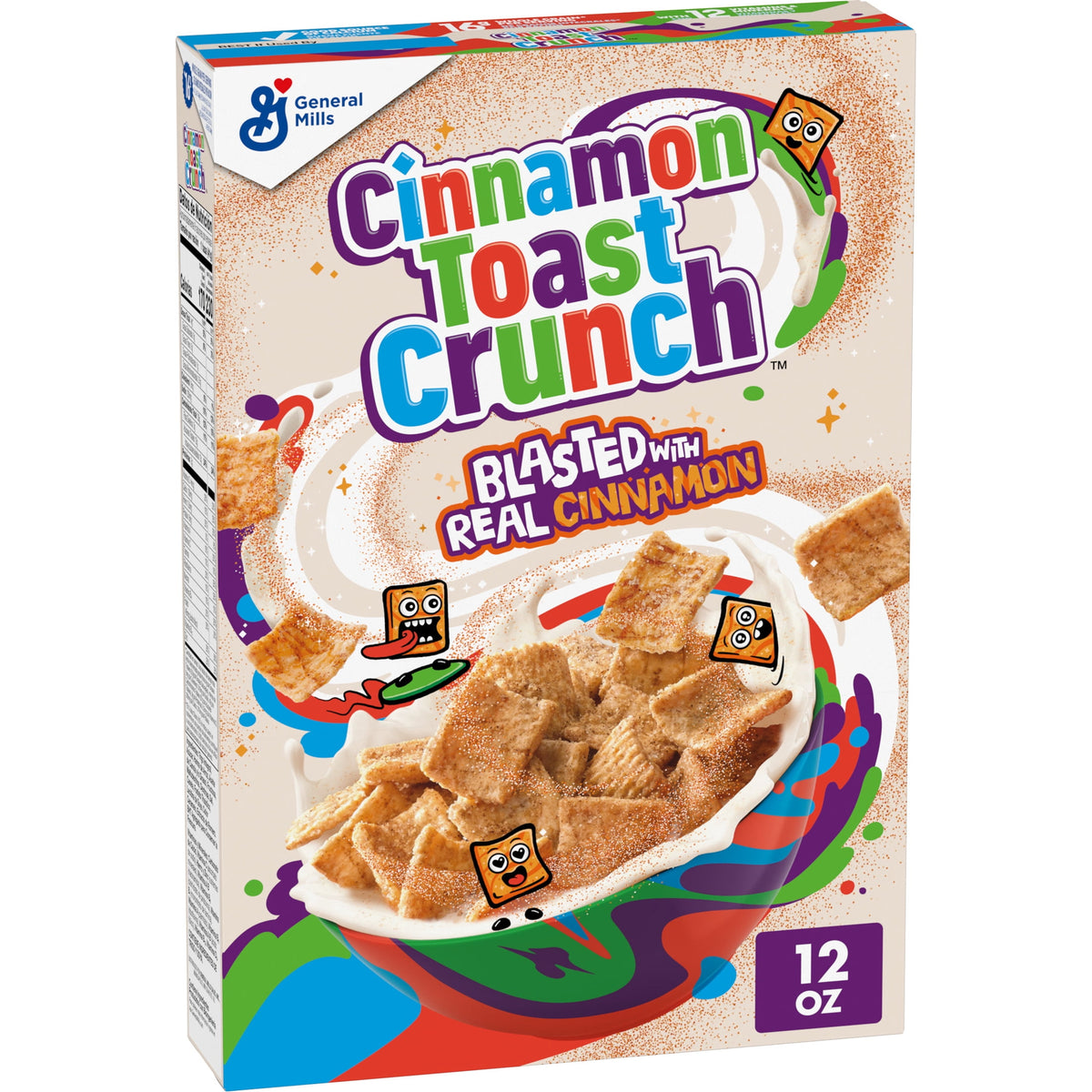 Cinnamon Toast Crunch Breakfast Cereal, Crispy Cinnamon Cereal, 12 oz