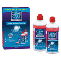 CLEAR CARE Cleaning & Disinfecting Contact Lens Solution with Lens Case, 12 fl oz, 2 Pack