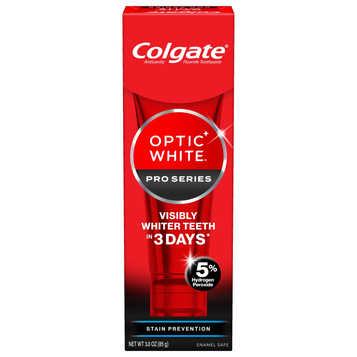 Colgate Optic White Pro Series Whitening Toothpaste with 5% Hydrogen Peroxide, 3 oz