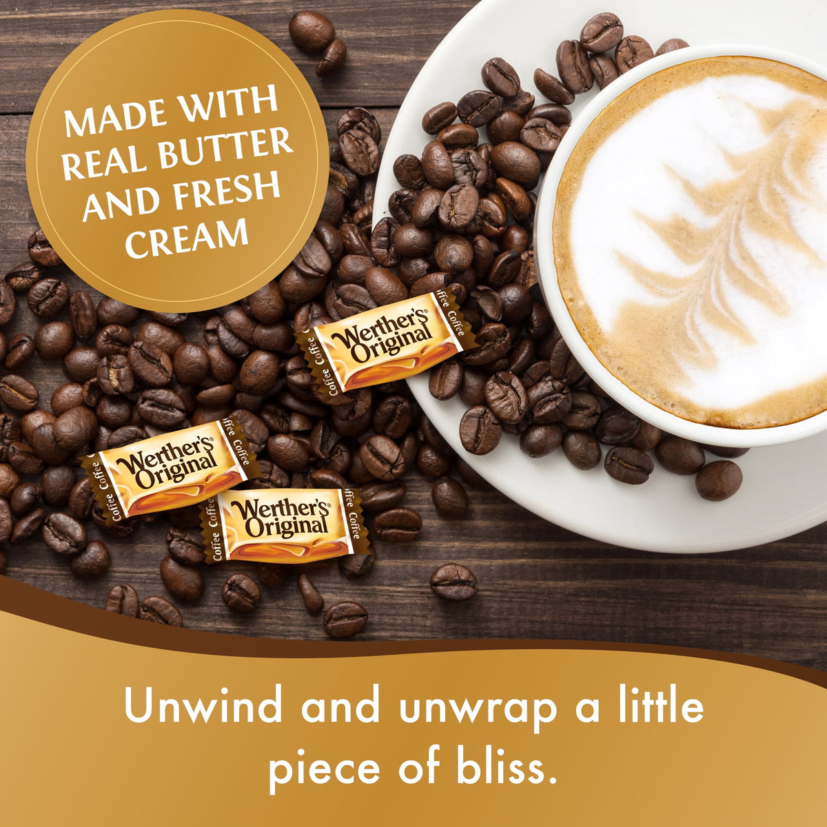 Werthers Original Hard Carmel Coffee Candy, 5.5 oz
