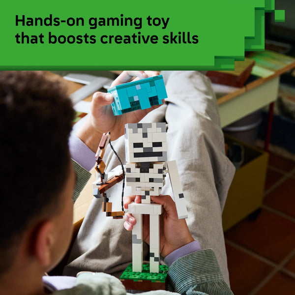 LEGO Minecraft The Skeleton Building Toy Figure 21594, Ages 10+