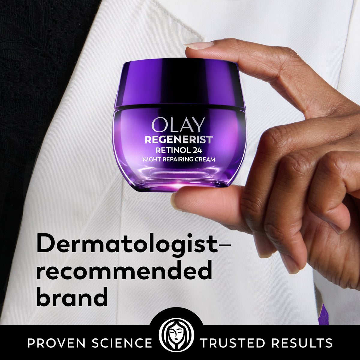 Olay Regenerist Retinol 24 Night Cream for Women, Anti-Aging Moisturizer, Fragrance-Free, Non-Greasy, Anti-Wrinkle, Hydrating Skin Care with Triple
