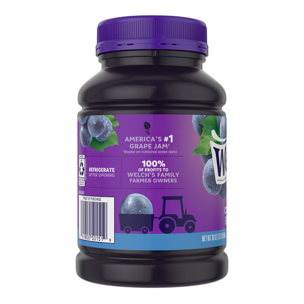 Welch's Concord Grape Jam, 30 oz Jar