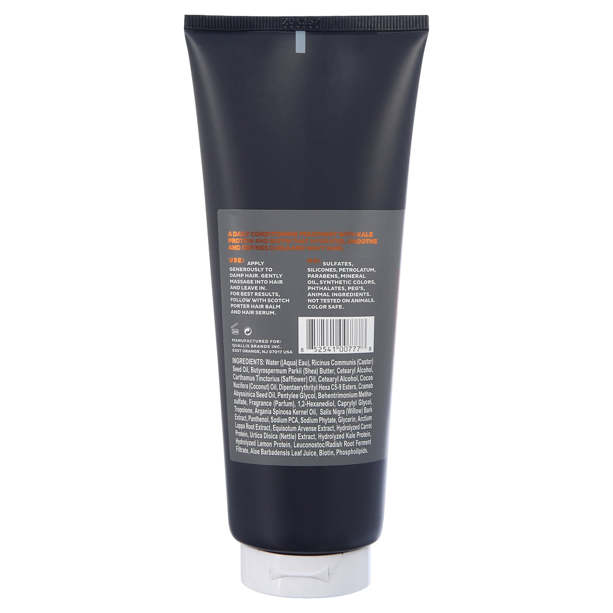 Scotch Porter Leave-In Hair Conditioner, 7.1 oz tube, Curly, Coily or Wavy Hair, Moisturizing