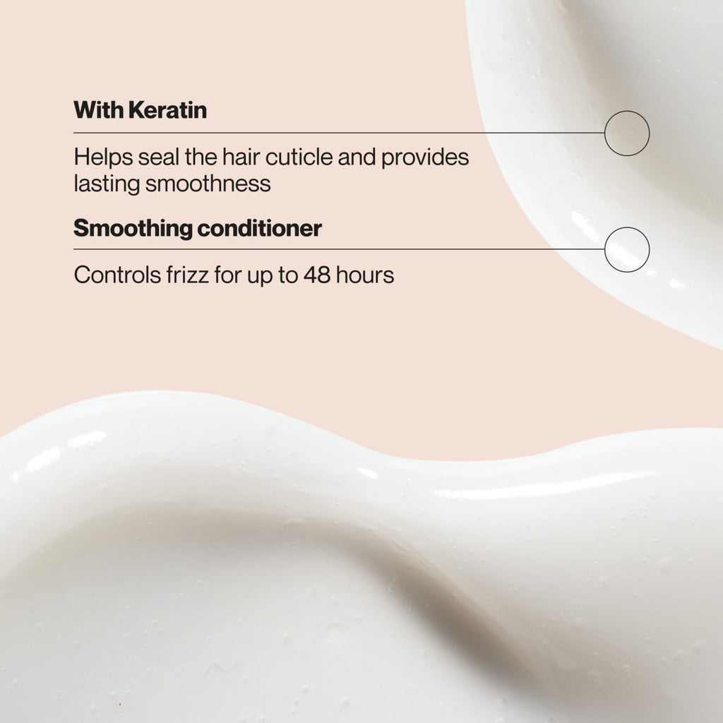 Suave Keratin Infusion Smoothing Conditioner For Frizzy Hair, 48HR Frizz Control, 28 fl oz