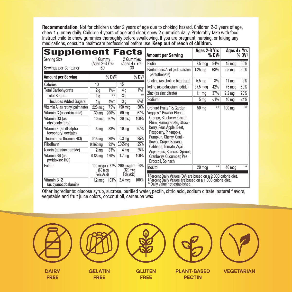 Nature's Way Alive! Kids Multivitamin Gummies, Supports Growth & Development*, Fruit Flavored, 60ct