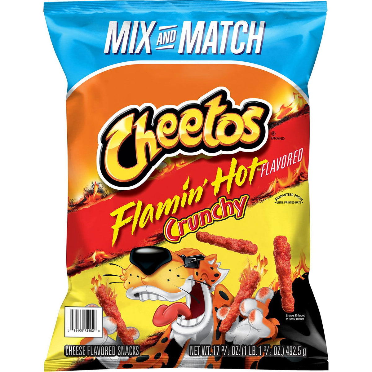 Cheetos Crunchy Flamin Hot Cheese Flavored Snacks, 17.37 oz