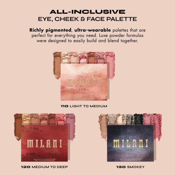 Milani All Inclusive Eye, Cheek & Face Palette, Medium to Deep