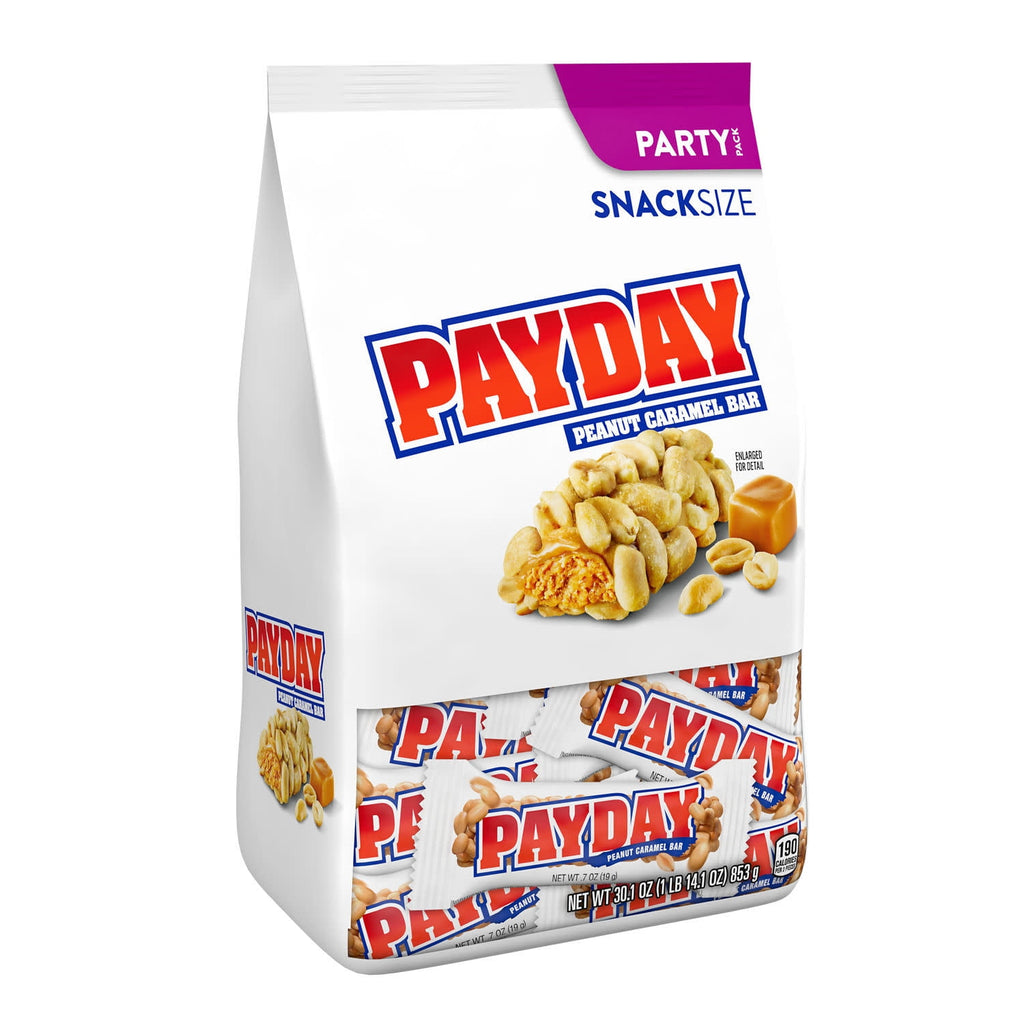 PayDay Peanut Caramel Candy Bars & Miniatures, Party Pack, 30.1 oz