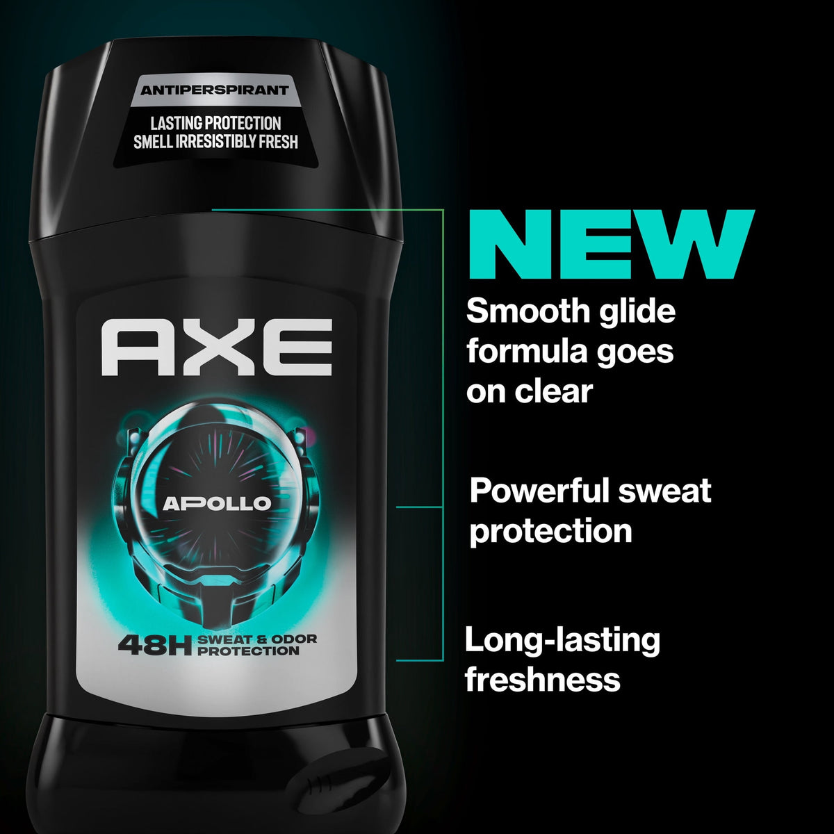 AXE Antiperspirant Deodorant Stick 48 Hour Sweat And Odor Protection For Long Lasting Freshness, Apollo Sage & Cedarwood Men's Deodorant ,2.6 oz