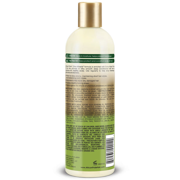 African Pride Olive Miracle Anti-Breakage Moisturizer Lotion, 12 fl oz