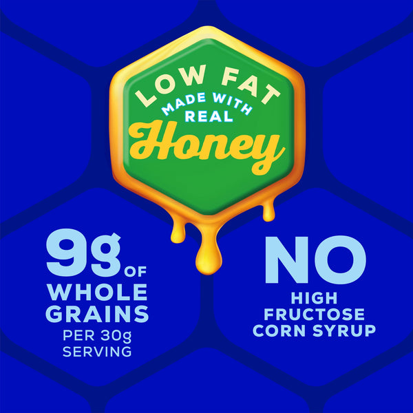 HONEY MAID Low Fat Honey Graham Crackers, Lunch Snacks, 14.4 oz