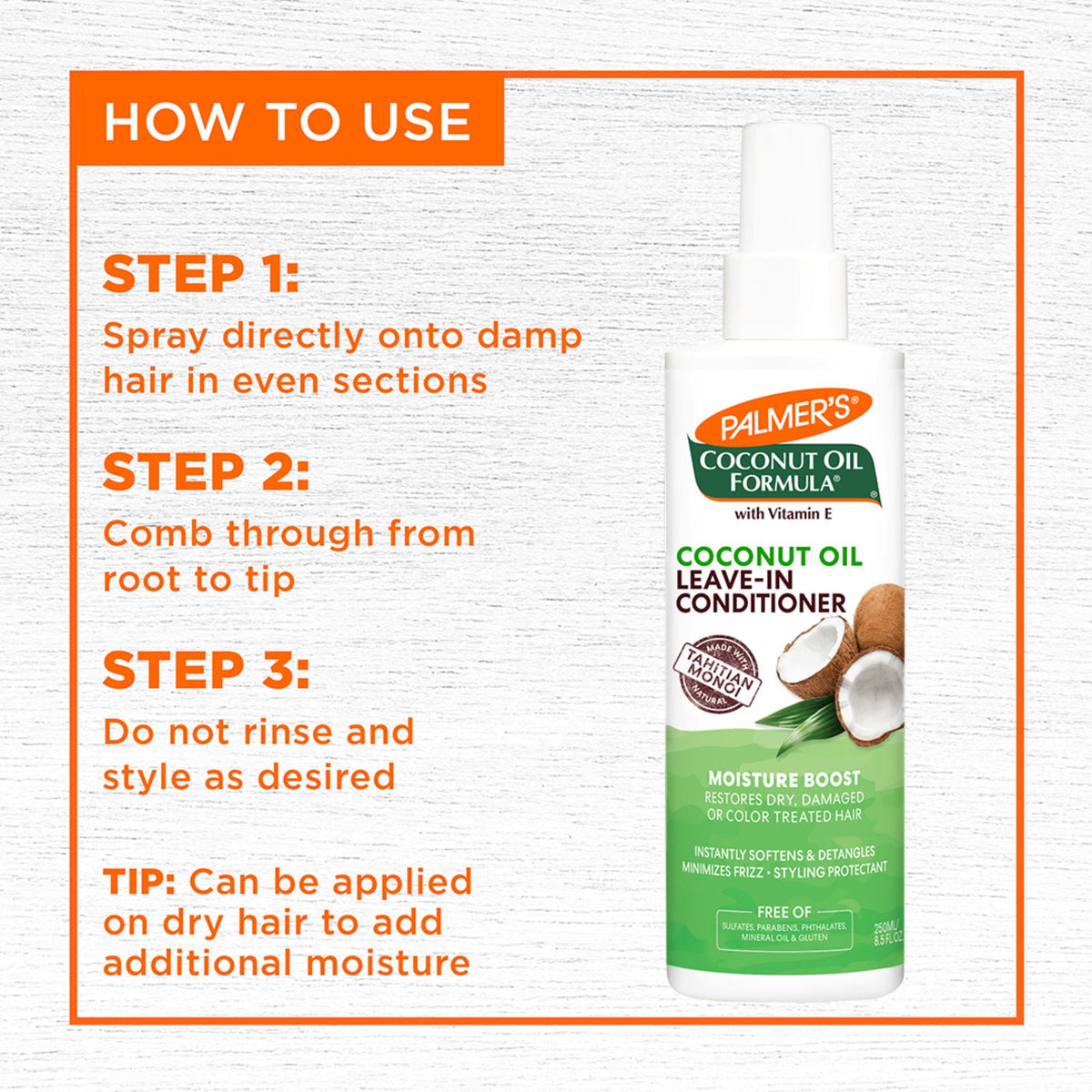 Palmer's Coconut Oil Formula Moisture Boost Leave-in Conditioner 8.5 fl.oz.