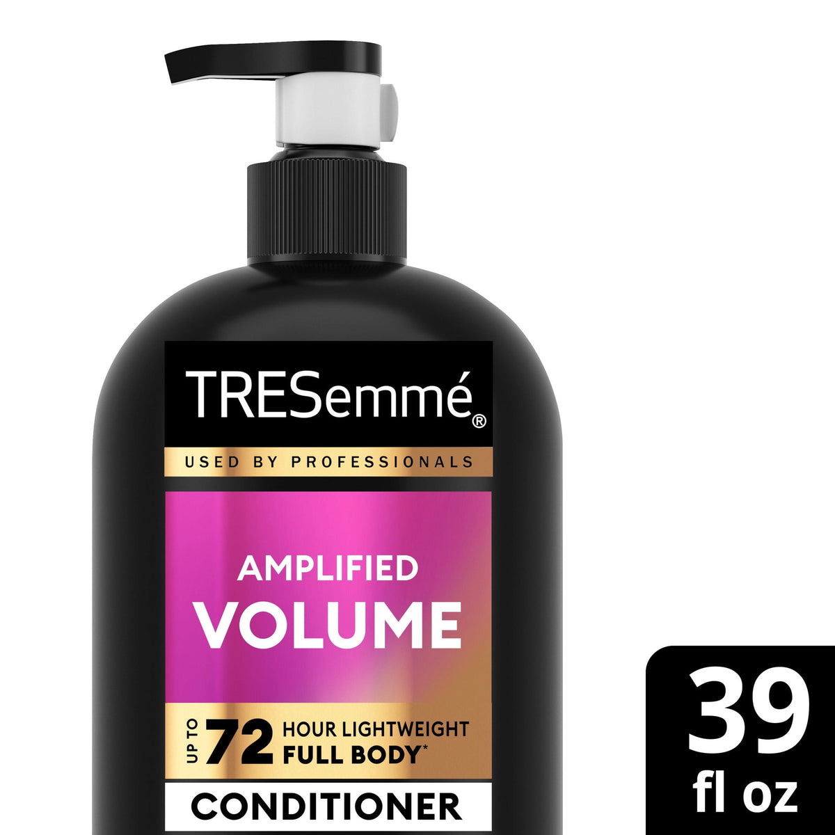 TRESemmé Amplified Volume Color Safe Conditioner for Lasting Bounce & Lift, with Pump with Up to 72HR Lightweight Full Body, 39 fl oz