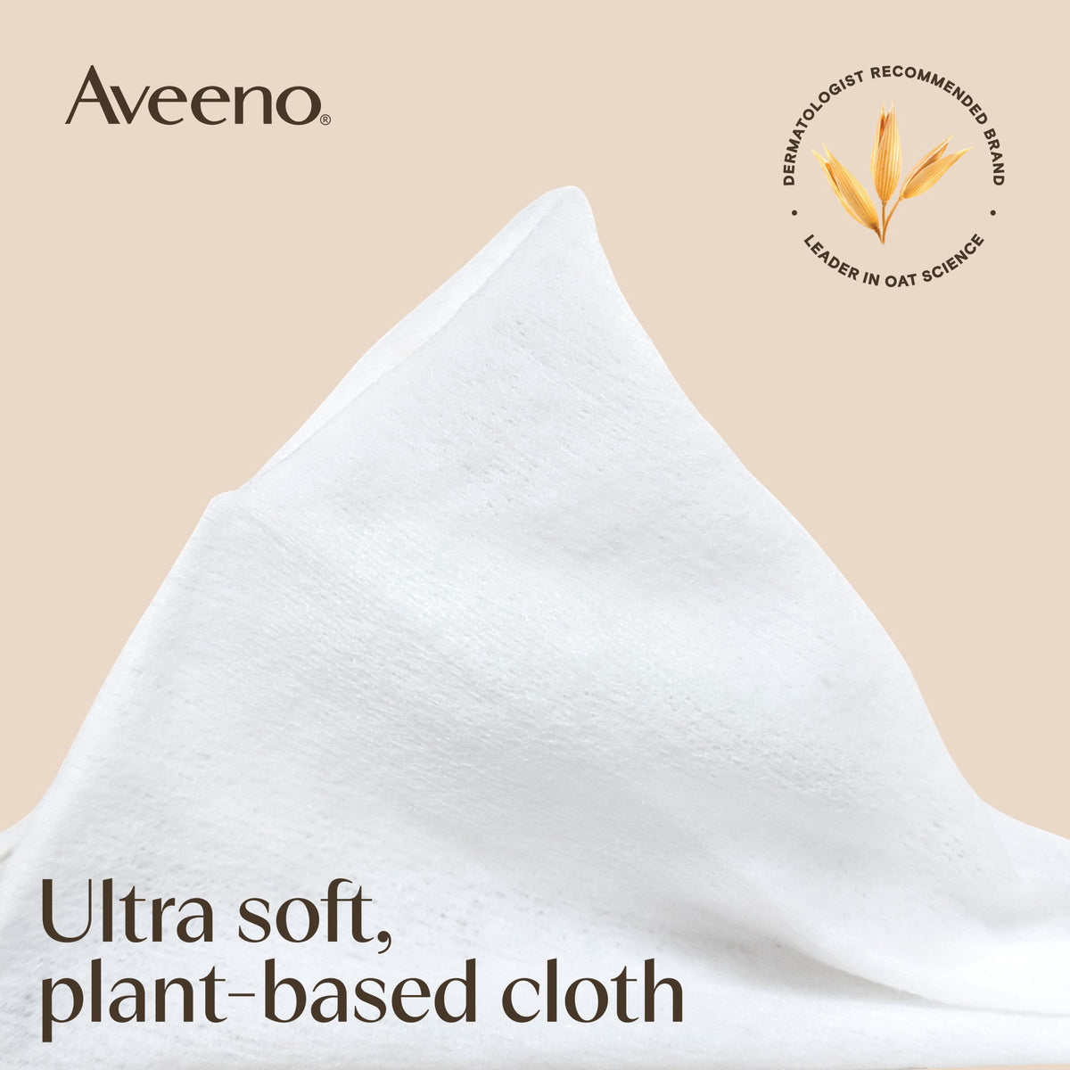 Aveeno Calm + Restore Unscented Face Wipes, 25 Count