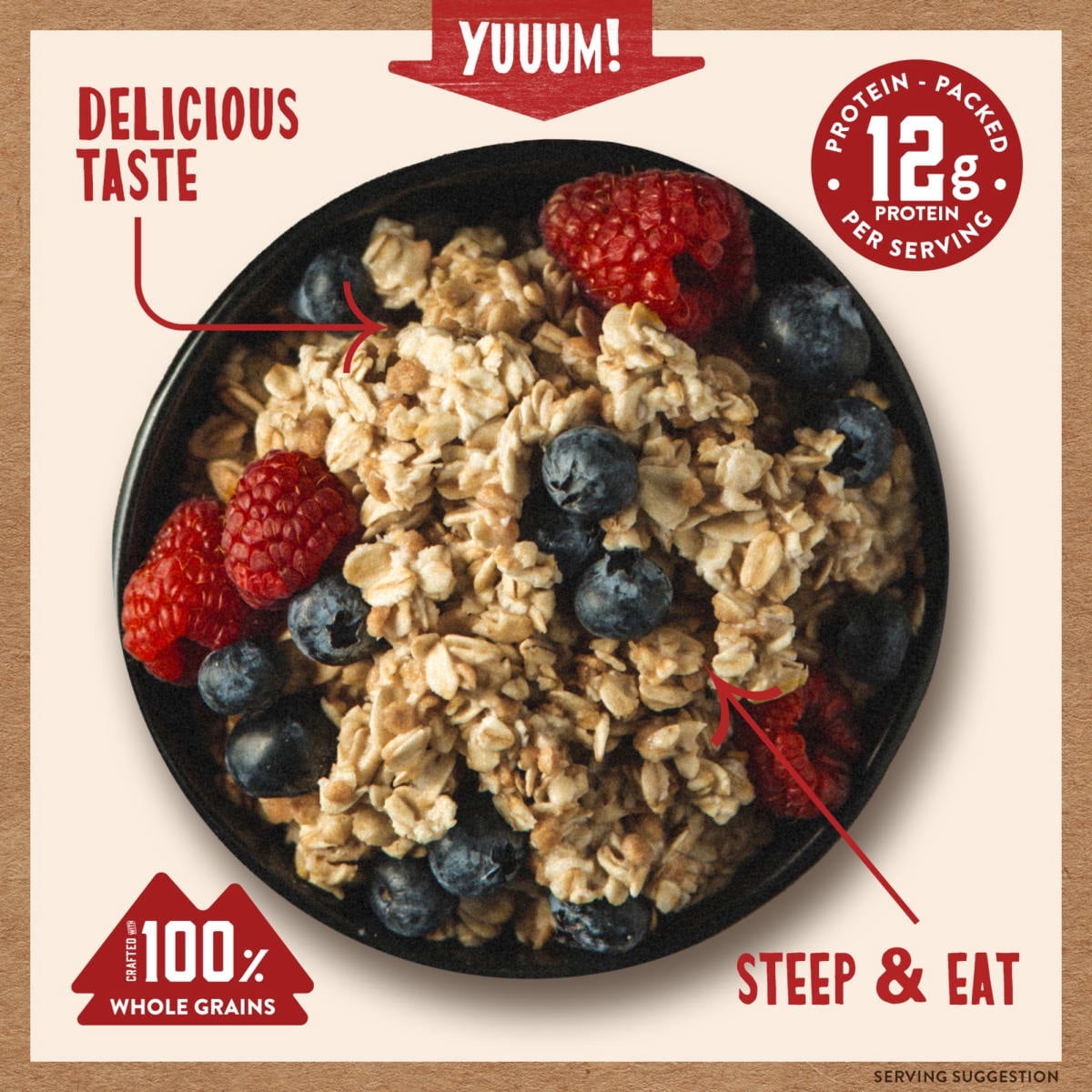 Kodiak Protein-Packed Maple Brown Sugar Instant Oatmeal Packets, 1.76 oz (6 Count)