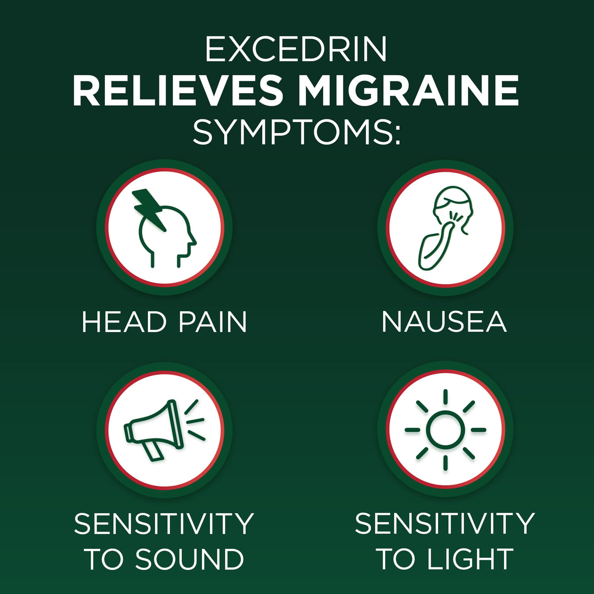 Excedrin Migraine Medicine Caplets for Migraine Headache Relief, 24 Count