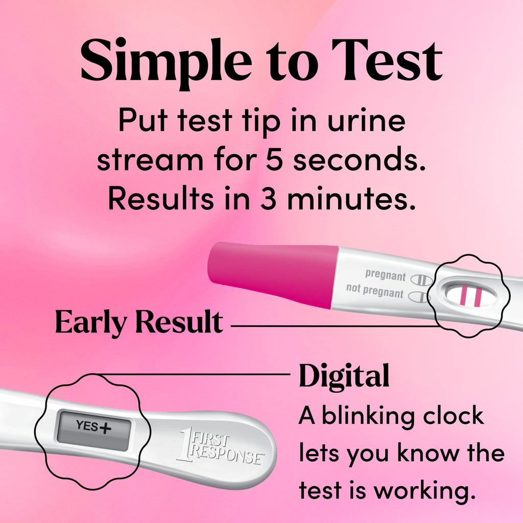 FIRST RESPONSE Test & Confirm Pregnancy Test, 1 Line Test and 1 Digital Test Pack