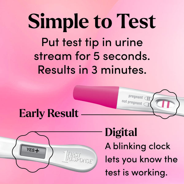 FIRST RESPONSE Test & Confirm Pregnancy Test, 1 Line Test and 1 Digital Test Pack