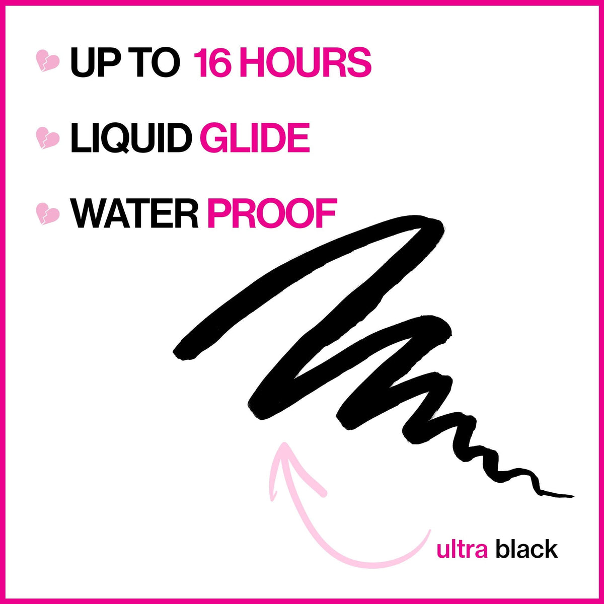 Wet n Wild Mega Last Breakup-Proof Liquid Eyeliner, Black