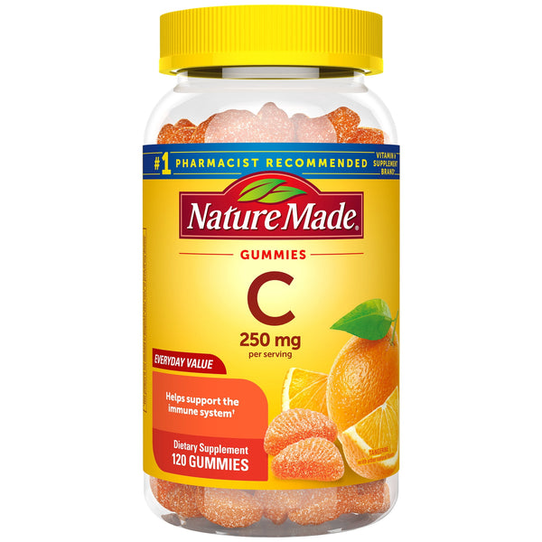 Nature Made Vitamin C Gummies for Immune Support, 250mg per Serving, 120 Count
