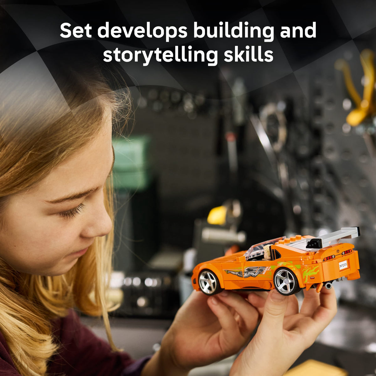 LEGO Speed Champions The Fast and The Furious Toyota Supra MK4 Building Set with Minifigure 77260, Ages 10+