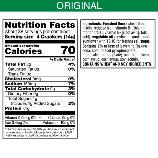 Club Snack Stacks Original Crackers, Lunch Snacks, 9 Count