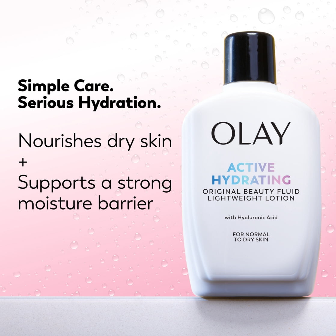 Olay Active Hydrating Beauty Moisturizing Lotion, 4.0 fl oz