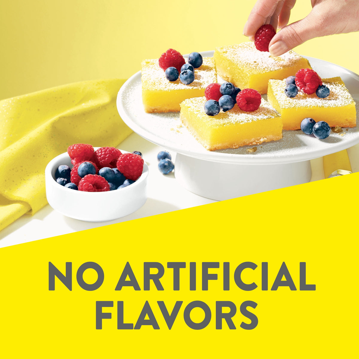 Krusteaz Meyer Lemon Bar Mix, Lemon Bar Baking Mix, Made With Real Lemons, 19.35 oz Box