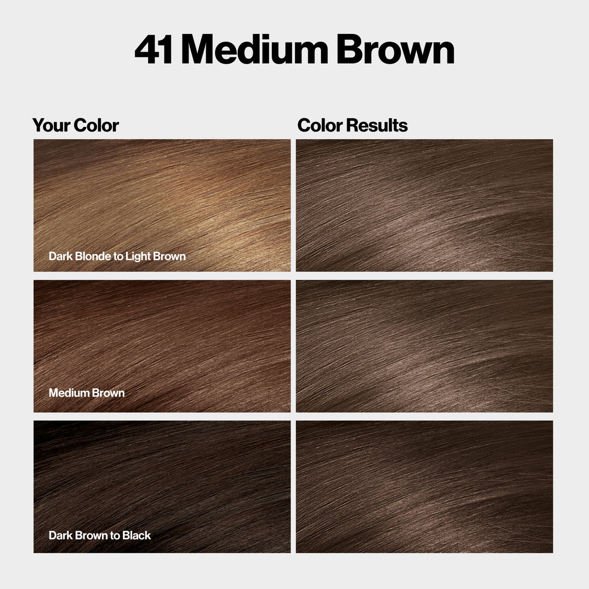 Revlon ColorSilk Permanent Hair Color, Bond Repair Complex, 41 Medium Brown, 1 pack
