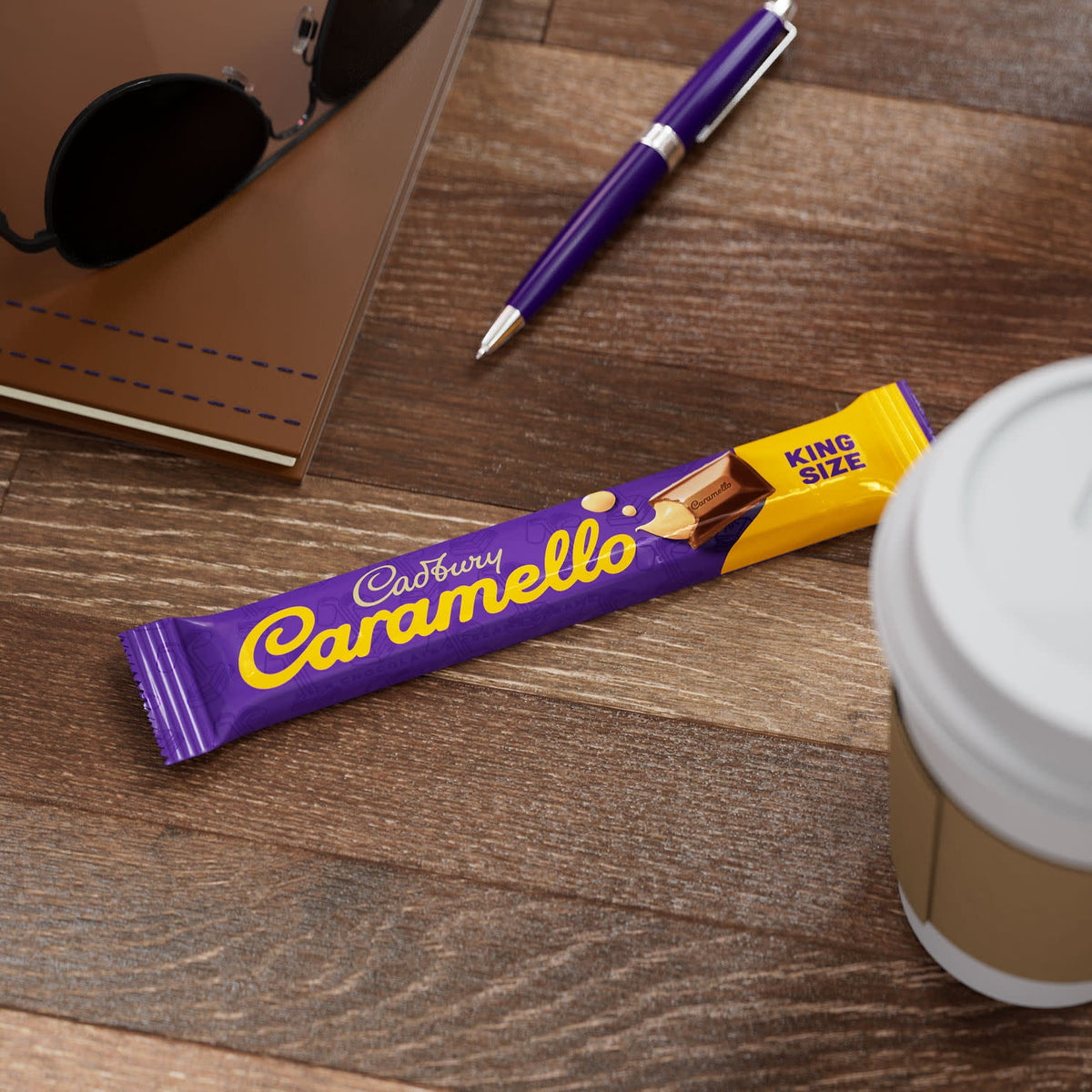 Cadbury Caramello Milk Chocolate Caramel King Size Candy, Bar 2.7 oz