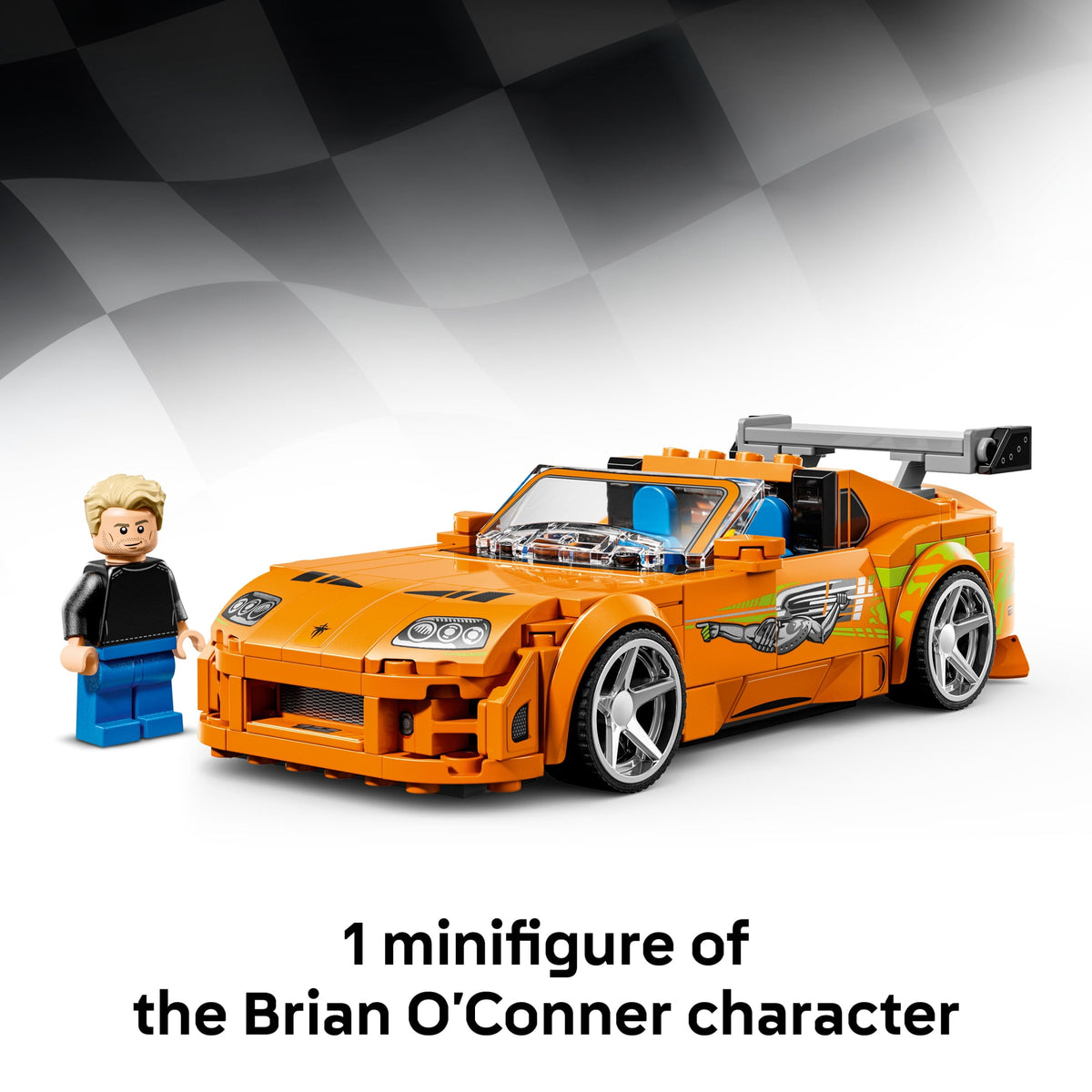 LEGO Speed Champions The Fast and The Furious Toyota Supra MK4 Building Set with Minifigure 77260, Ages 10+