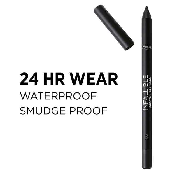 L'Oreal Paris Infallible Pro Last Waterproof Eyeliner, Black, 2 Pack