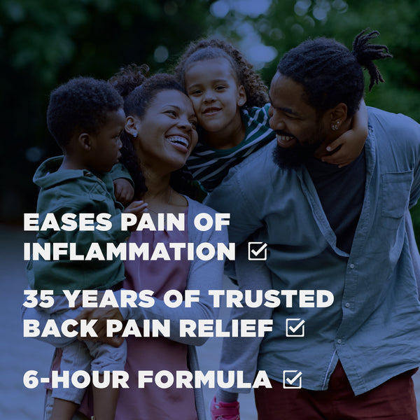 Backaid Maximum Strength Back & Sciatica Pain Reliever, 6-Hour Formula, 28 Count